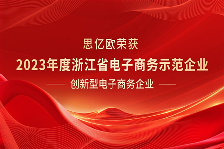 思億歐集團榮膺浙江省電商示范企業(yè)，外貿快車創(chuàng)新模式成亮點！